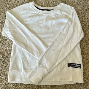 White small Calvin Klein light sweatshirt